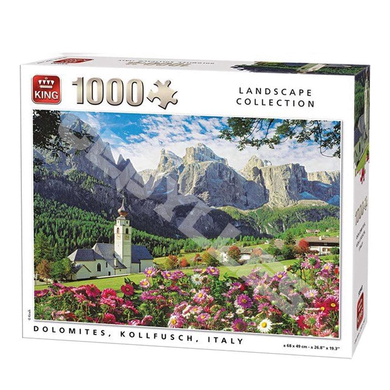 Dolomites Kollfusch Italy - Puslespil - 1000 brikker