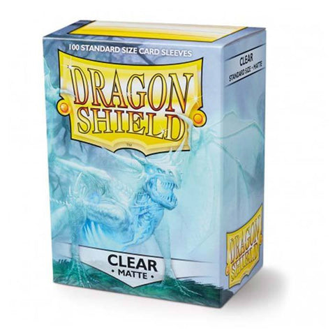 Dragon Shield - Standard Matte Plastiklommer - Gennemsigtige (100 Sleeves)