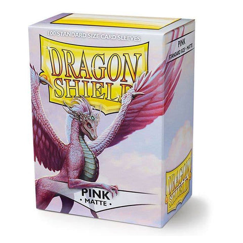 Dragon Shield - Standard Matte Plastiklommer - Pink (100 Sleeves)