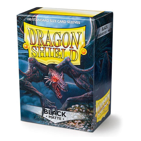 Dragon Shield - Standard plastiklommer - Matte Black (100 Sleeves)
