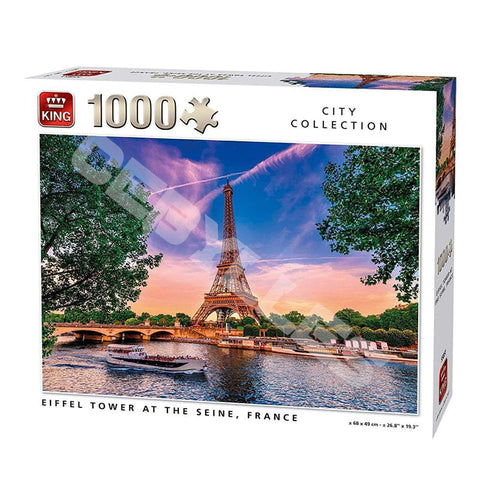 Eiffel Tower At The Seine - Puslespil - 1000 brikker
