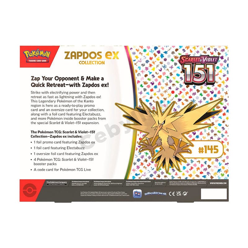 Pokemon - 151 - Zapdos EX box