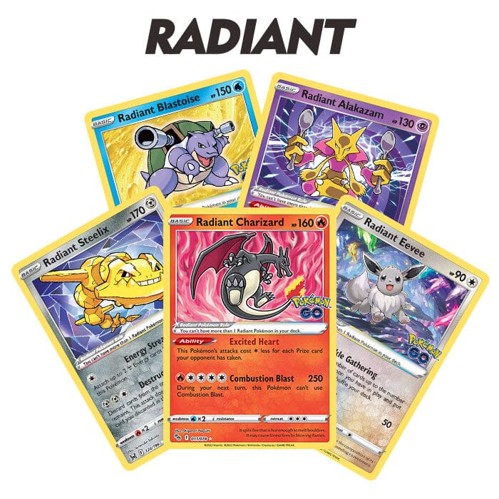 Pokemon Kort - Radiant 5 stk