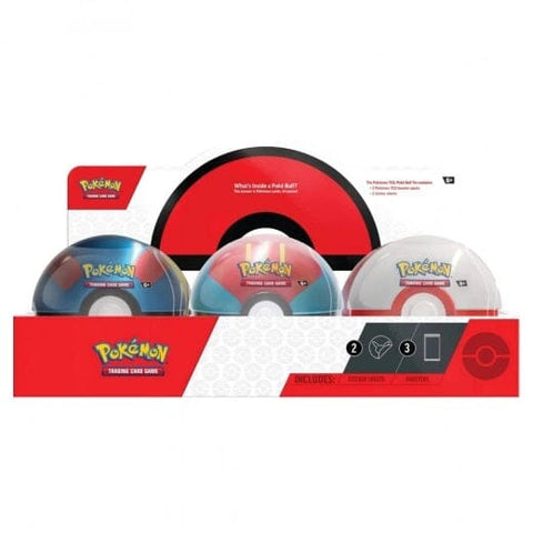 Pokemon - Poke Ball Tin Display 6 stk 2023