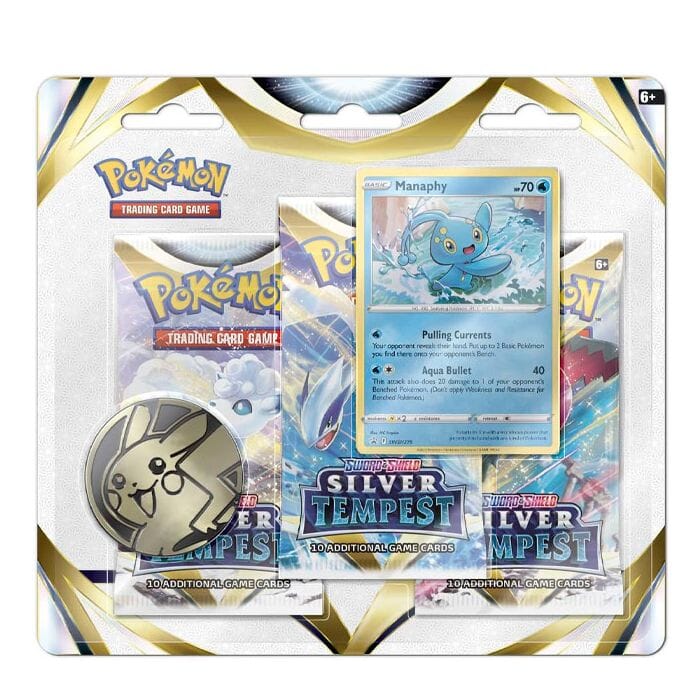 Pokemon - Silver Tempest - 3 Pack Blister - Manaphy
