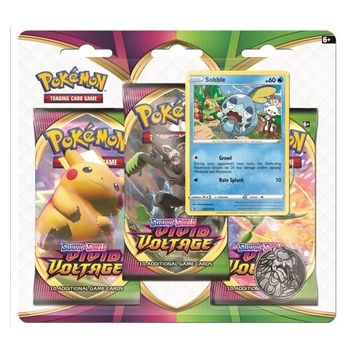 Pokemon - Vivid Voltage - 3 Pack Blister - Sobble & Vaporeon