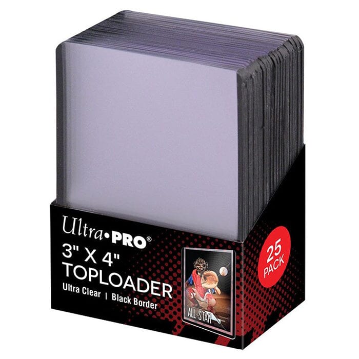 Ultra Pro - 3" x 4" Sort border - Toploaders (25 stk)